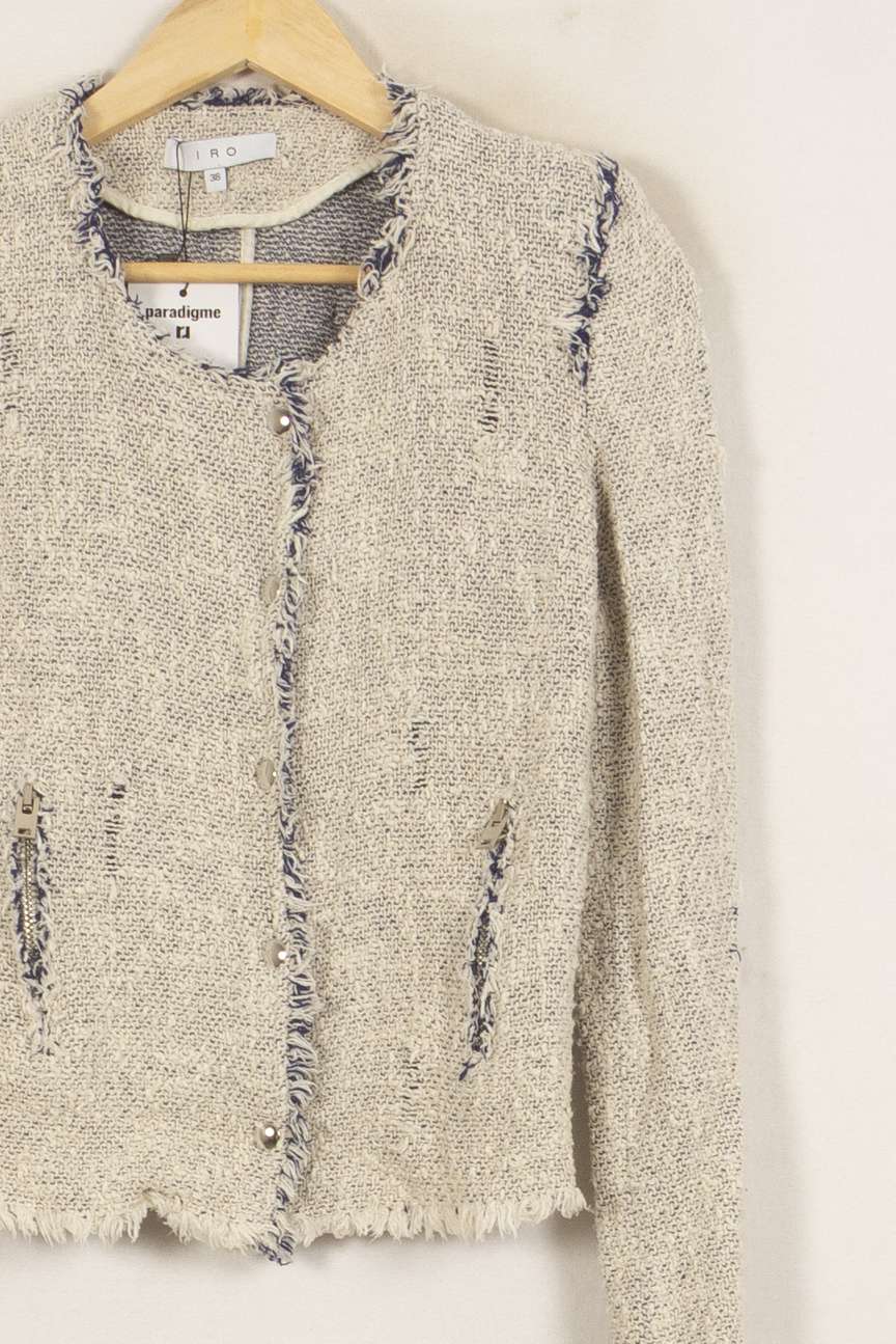 Veste Écrue - Taille S/36 de la marque IRO | PARAD37151 - Vendu par Paradigme - Image 3