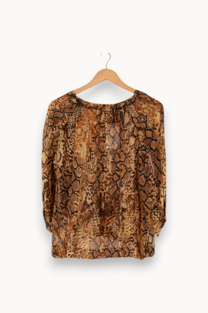 Blouse Marron - Taille S/36 de la marque ba&sh | PARAD37156 - Vendu par Paradigme - Image 4