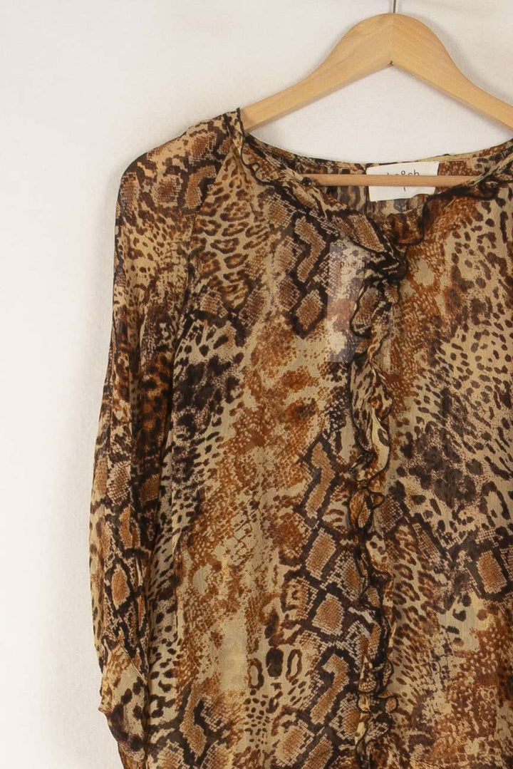 Blouse Marron - Taille S/36 de la marque ba&sh | PARAD37156 - Vendu par Paradigme - Image 3