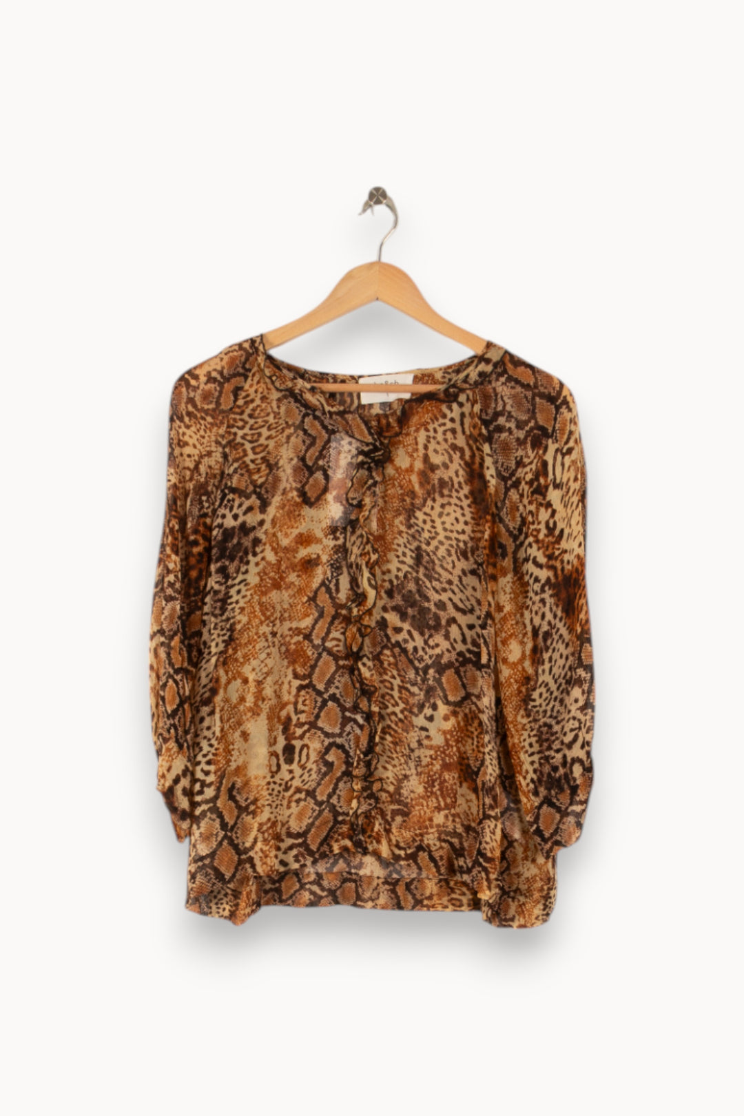 Blouse Marron - Taille S/36 de la marque ba&sh | PARAD37156 - Vendu par Paradigme - Image 2