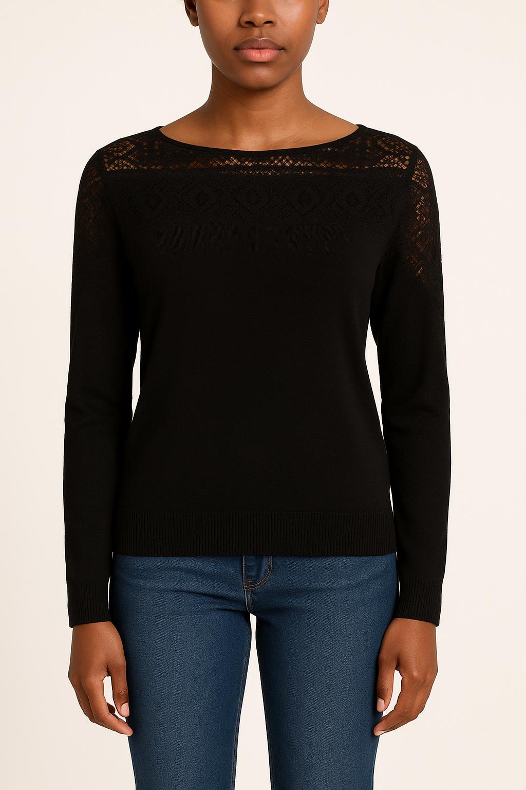 Pull Noir - Taille S/36 de la marque Claudie Pierlot | PARAD37159 - Vendu par Paradigme - Image 1