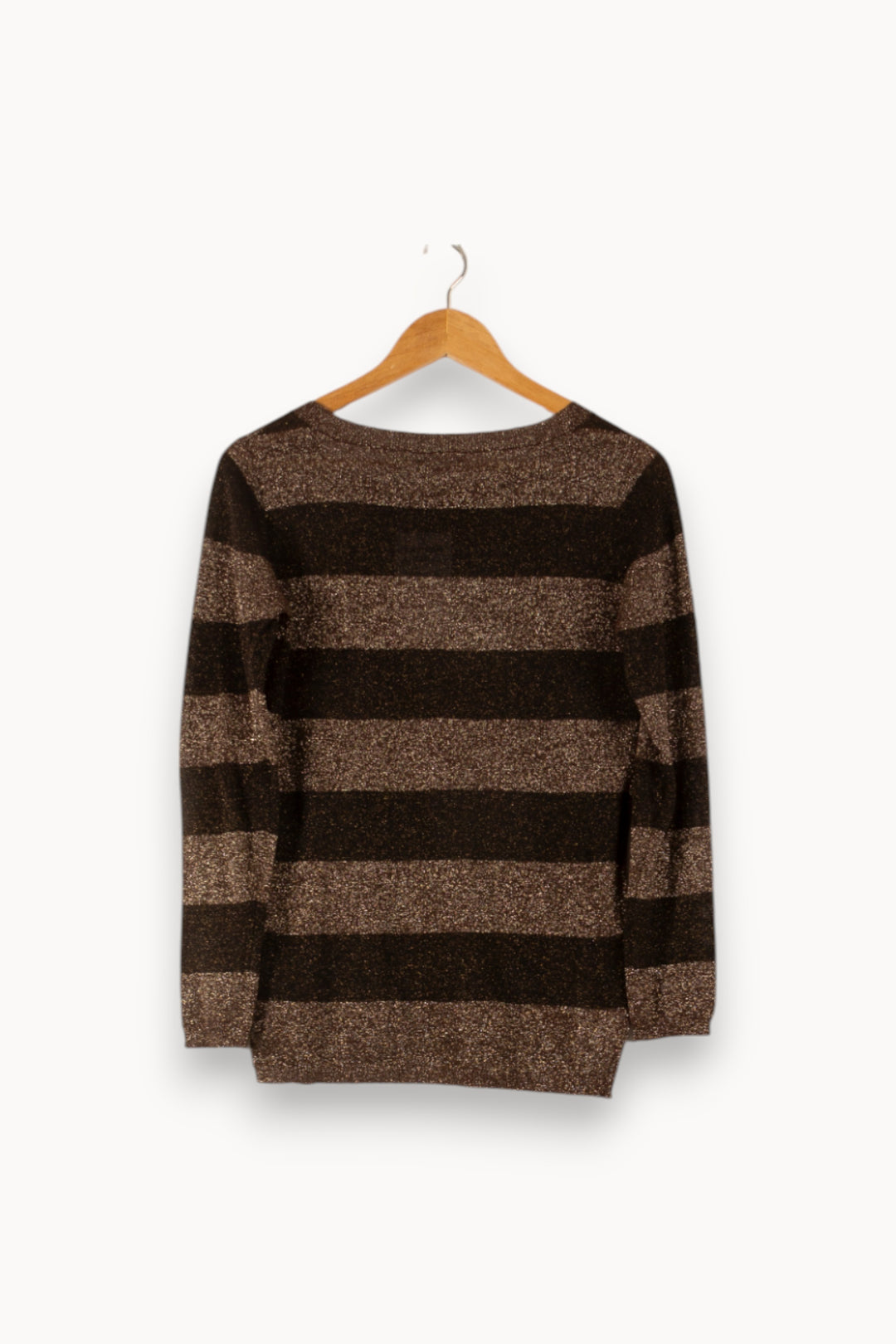 Pull Marron et Noir - Taille S/36 de la marque IKKS | PARAD37161 - Vendu par Paradigme - Image 4
