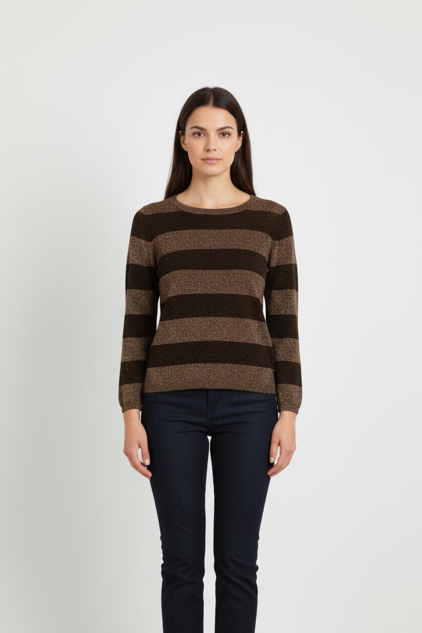 Pull Marron et Noir - Taille S/36