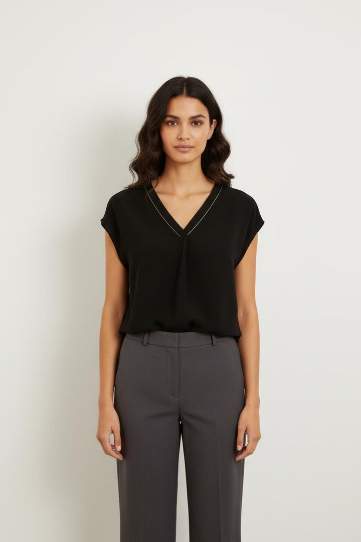 Blouse Noire - Taille S/36