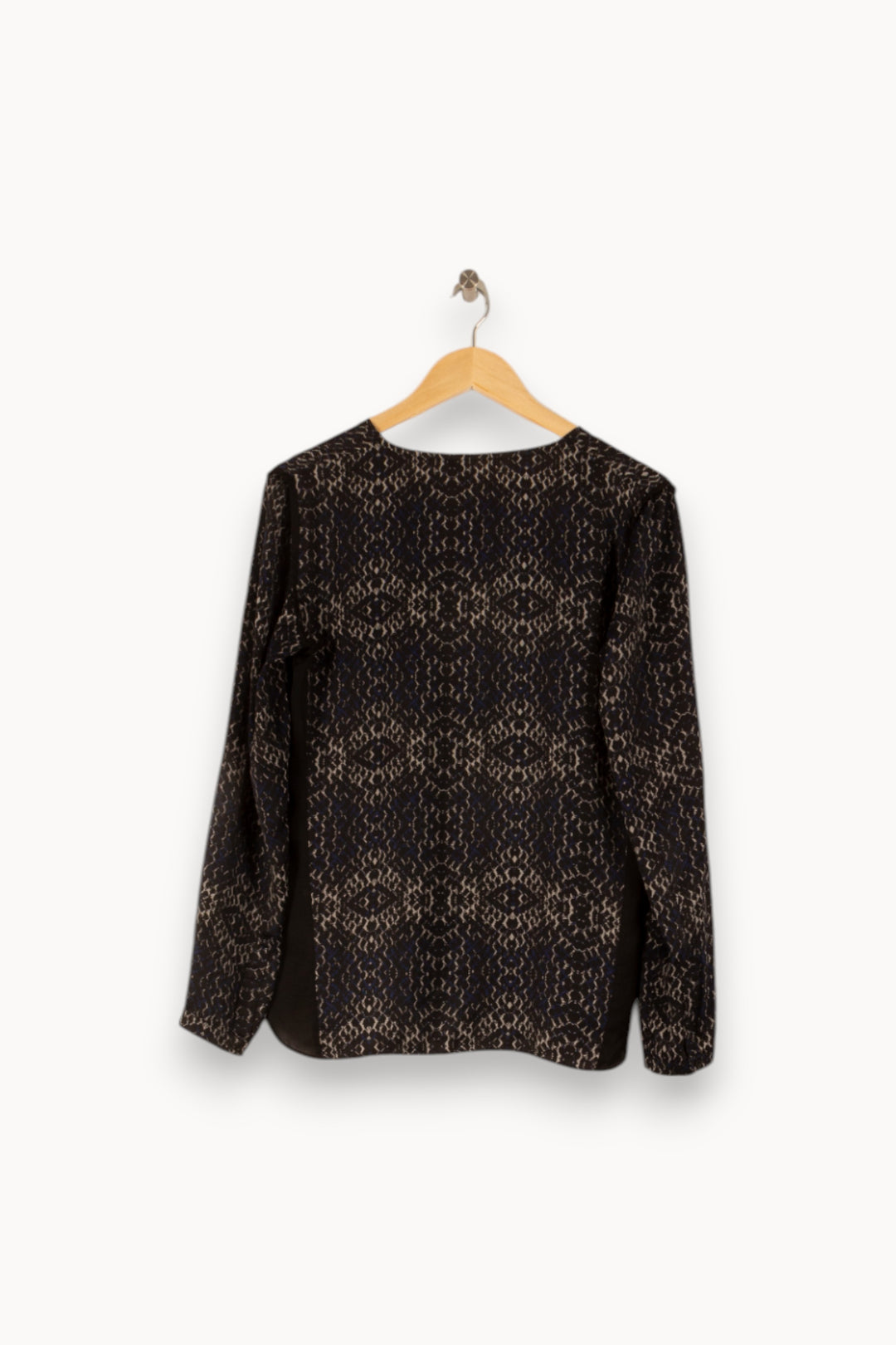 Blouse Noire et Beige - Taille M/38 de la marque ZAPA | PARAD37165 - Vendu par Paradigme - Image 4