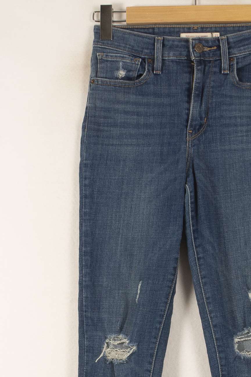 Jean Droit Bleu - Taille M/38 de la marque Levi's | PARAD37166 - Vendu par Paradigme - Image 3