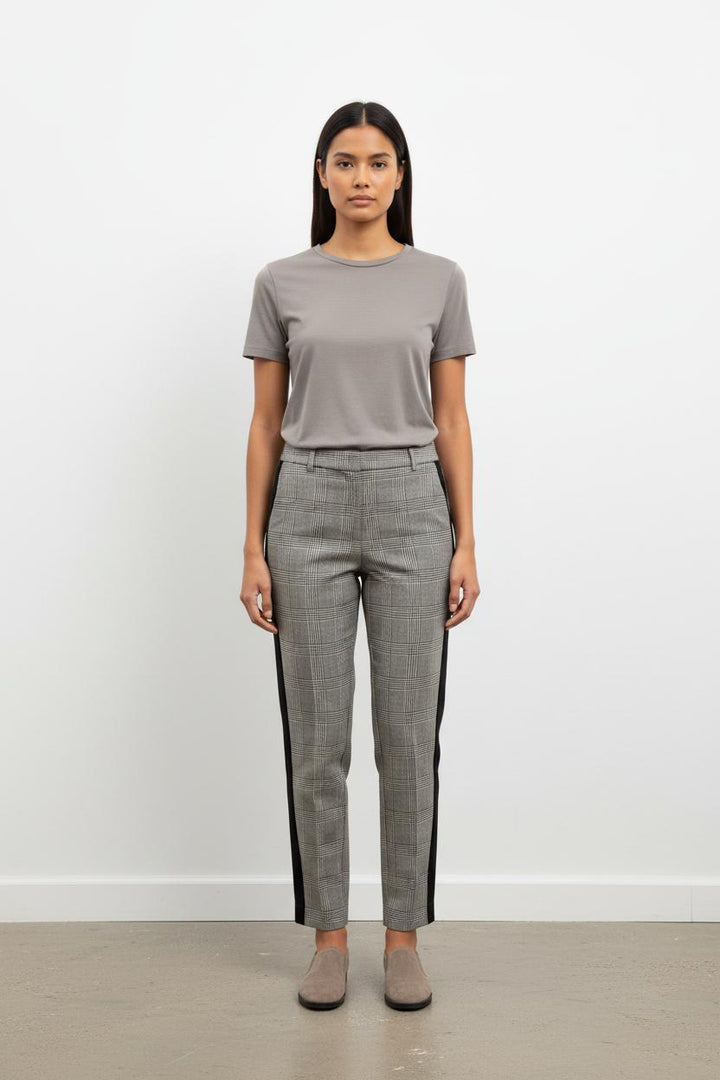 Pantalon de tailleur noir et blanc - Taille M/38
