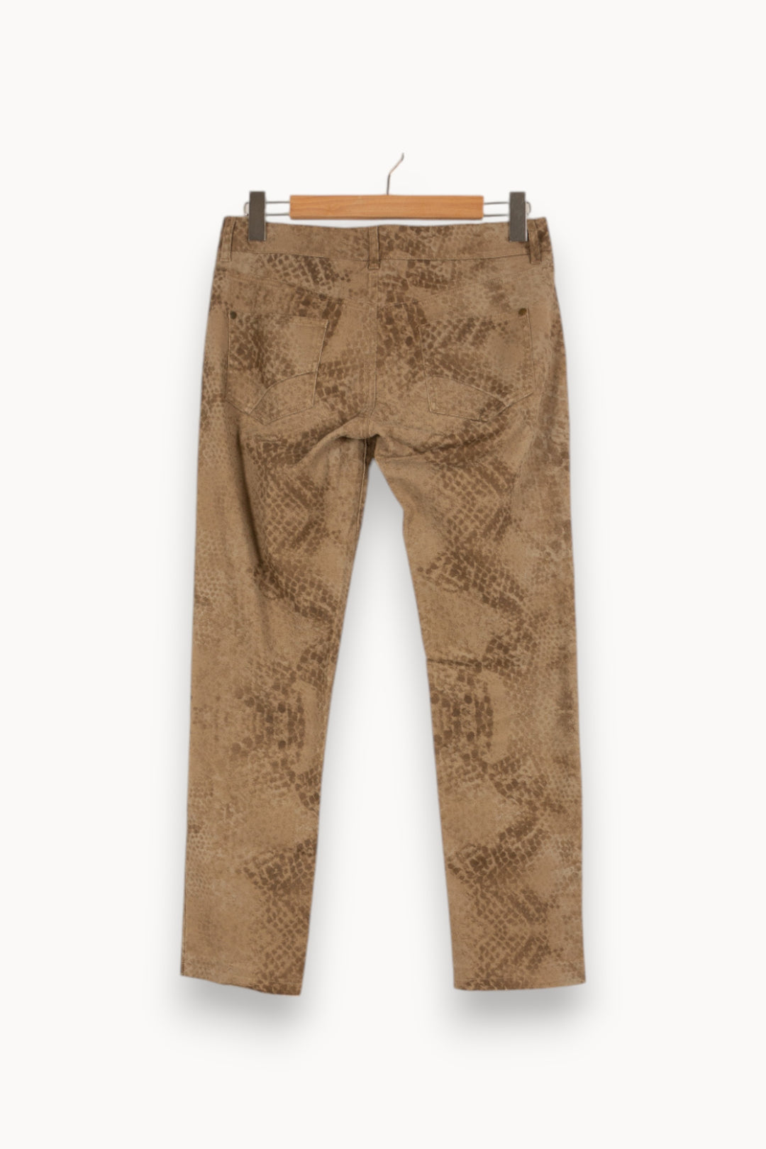 Pantalon beige à motif - Taille M/38 de la marque IKKS | PARAD37170 - Vendu par Paradigme - Image 3