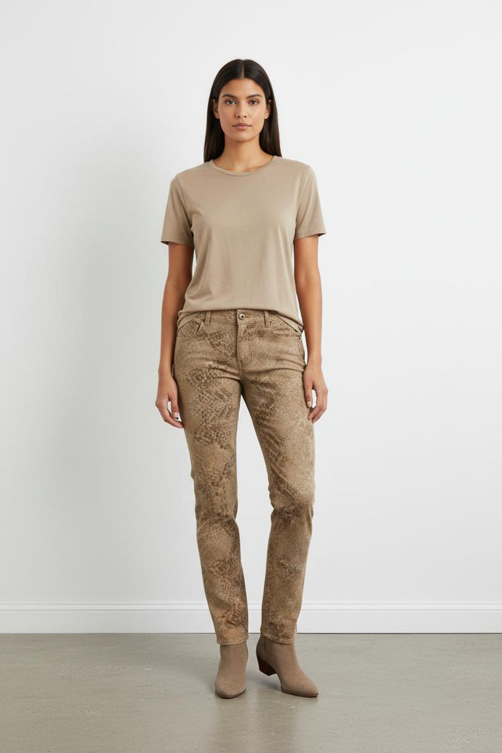 Pantalon beige à motif - Taille M/38