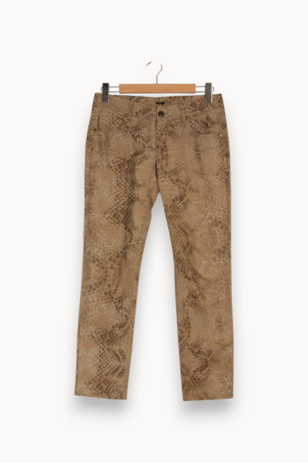 Pantalon beige à motif - Taille M/38 de la marque IKKS | PARAD37170 - Vendu par Paradigme - Image 1