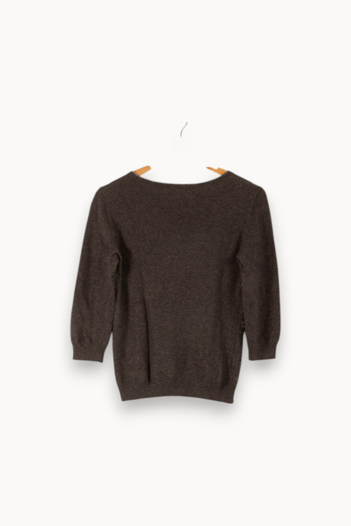 Pull Gris - Taille S/36 de la marque Maison 123 | PARAD37178 - Vendu par Paradigme - Image 4