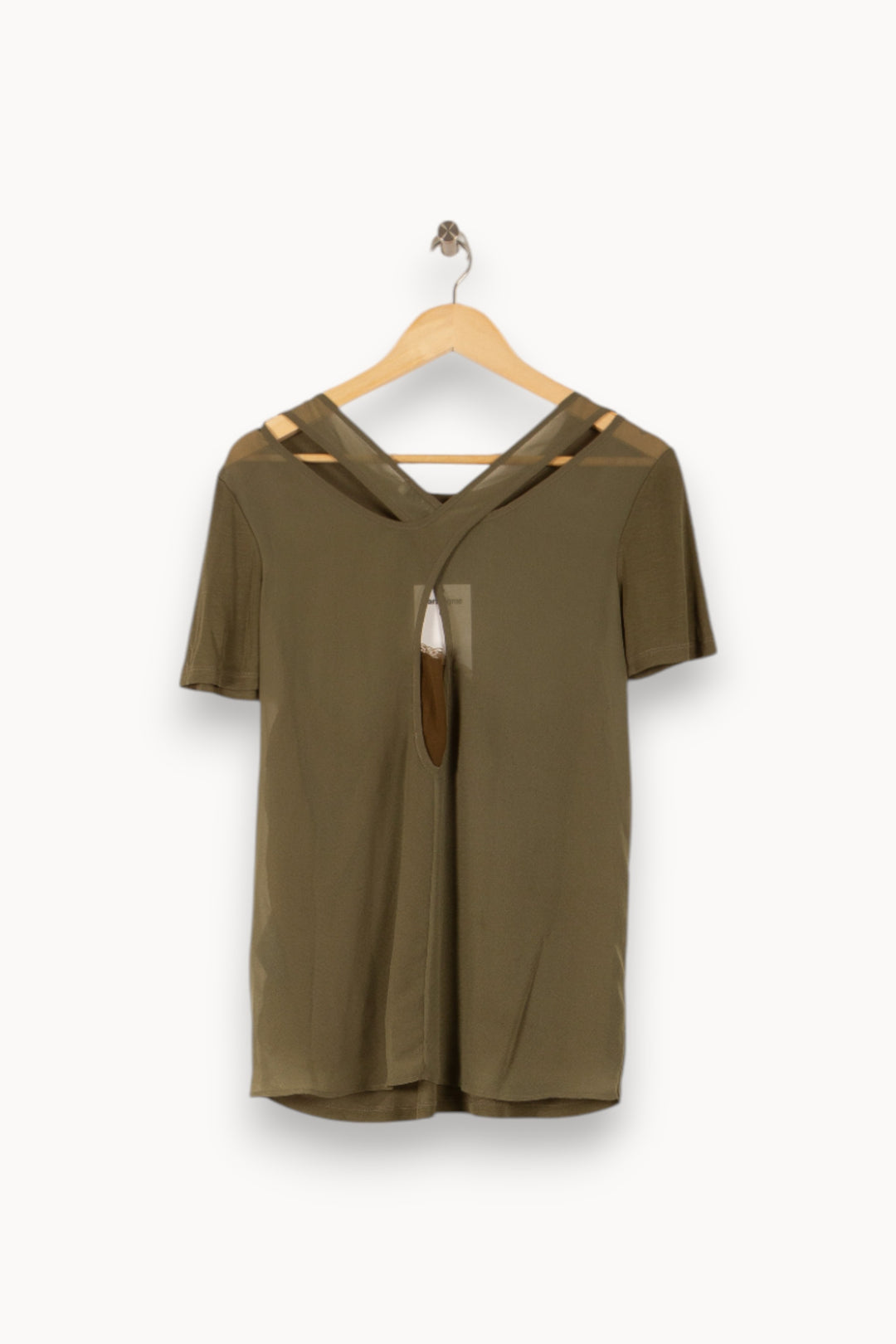 T-shirt Vert - Taille M/38 de la marque Sandro | PARAD37181 - Vendu par Paradigme - Image 4