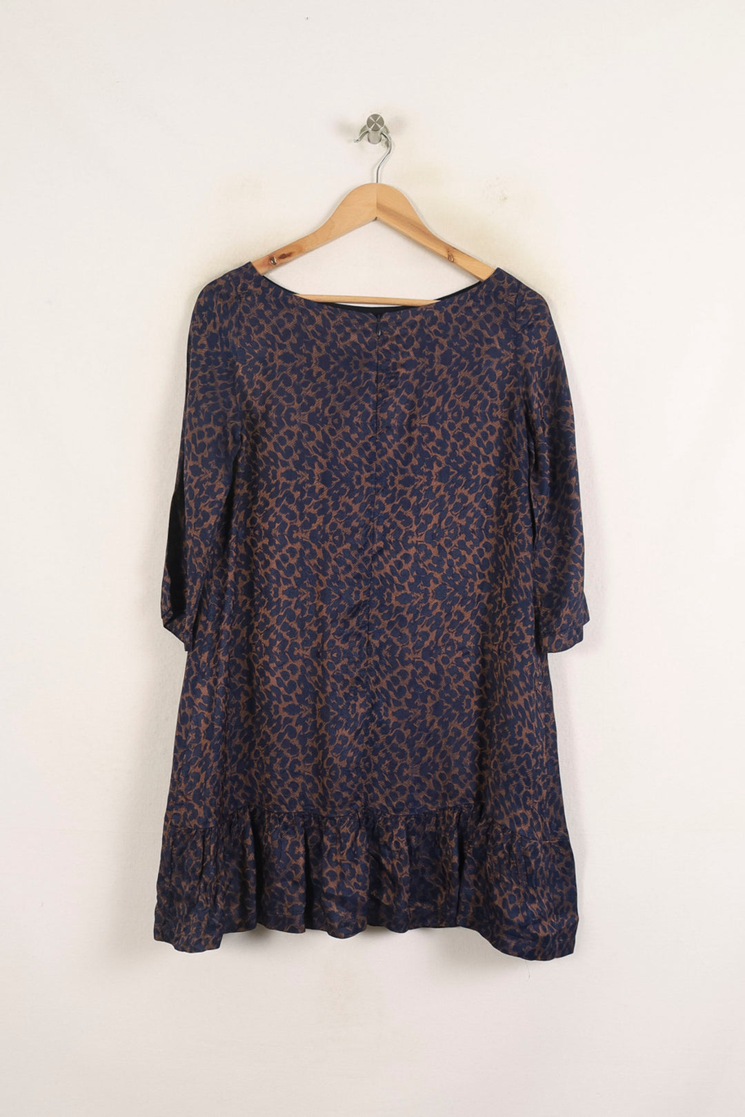 Robe Courte Bleue et Marron - Taille XS/34 de la marque Sézane | PARAD37262 - Vendu par Paradigme - Image 4