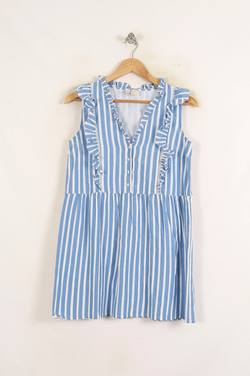 Robe Courte Bleu et Blanche - Taille S/36 de la marque Sézane | PARAD37267 - Vendu par Paradigme - Image 2