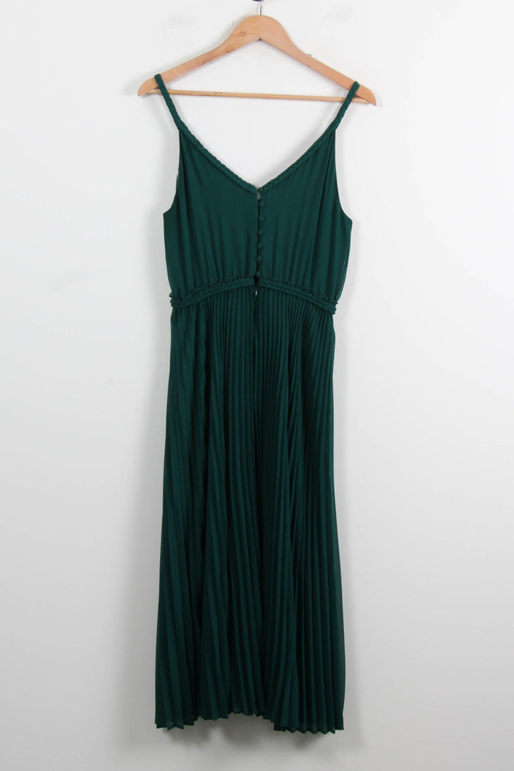 Robe Plissée Verte - Taille S/36 de la marque Sézane | PARAD37271 - Vendu par Paradigme - Image 4