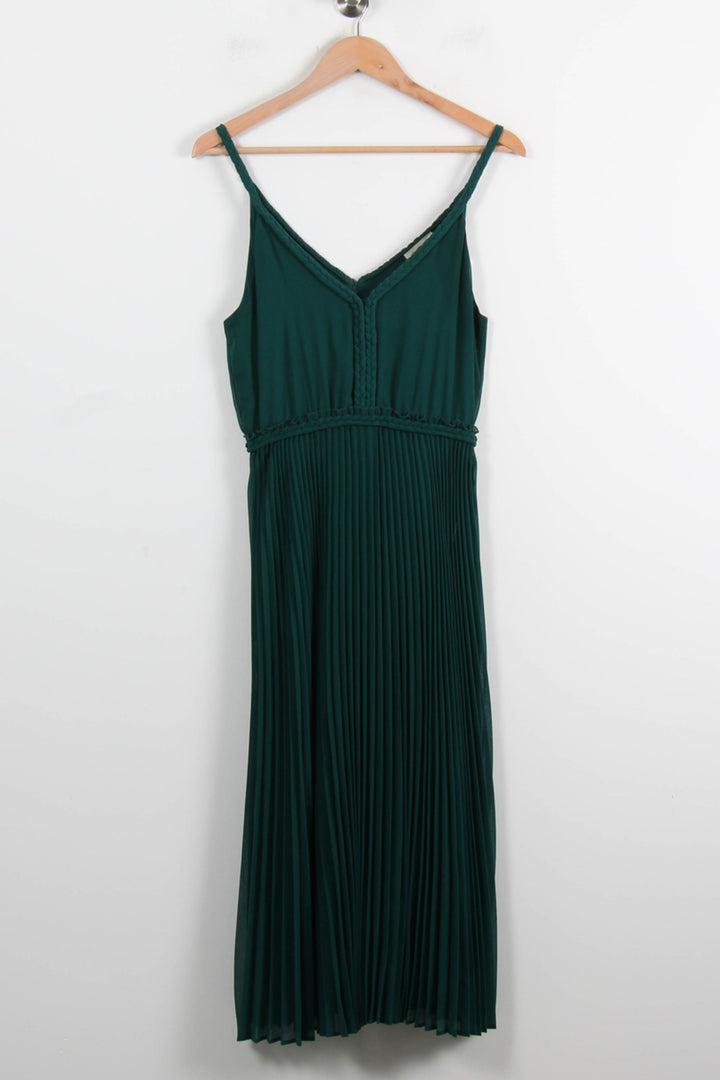 Robe Plissée Verte - Taille S/36 de la marque Sézane | PARAD37271 - Vendu par Paradigme - Image 2