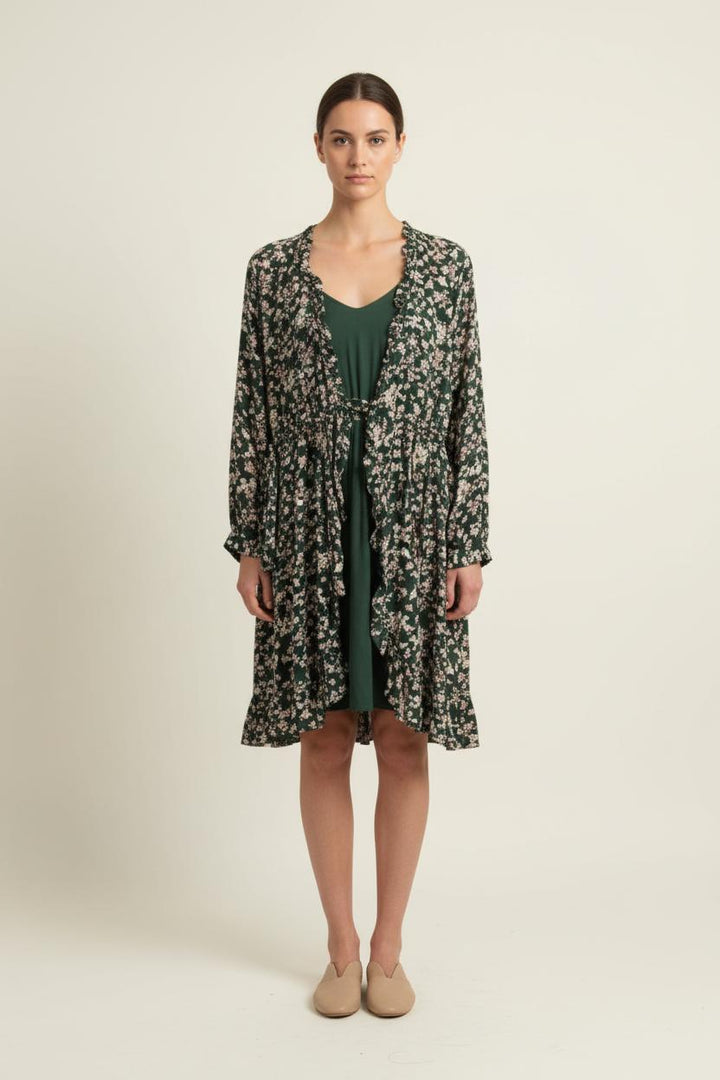 Robe Courte Verte et Blanche - Taille L/40 de la marque Karl Marc John | PARAD37275 - Vendu par Paradigme - Image 1