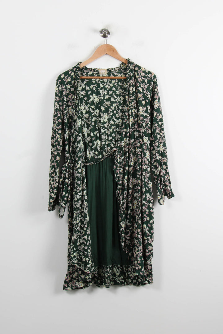 Robe Courte Verte et Blanche - Taille L/40 de la marque Karl Marc John | PARAD37275 - Vendu par Paradigme - Image 2