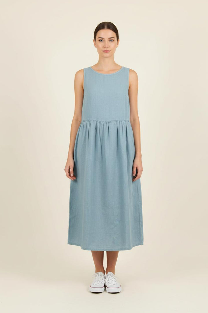 Robe Midi Bleue - Taille M/38 de la marque La Fée Maraboutée | PARAD37281 - Vendu par Paradigme - Image 1