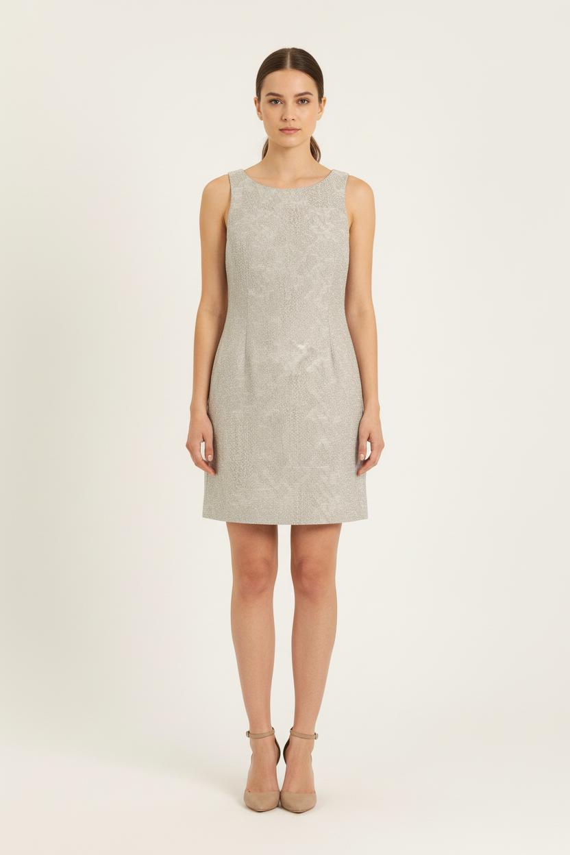 Robe Droite Grise - Taille S/36 de la marque Tara Jarmon | PARAD37288 - Vendu par Paradigme - Image 1