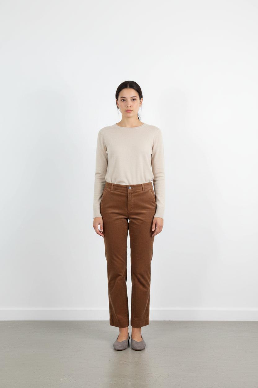 Pantalon En Velours Marron - Taille M/38