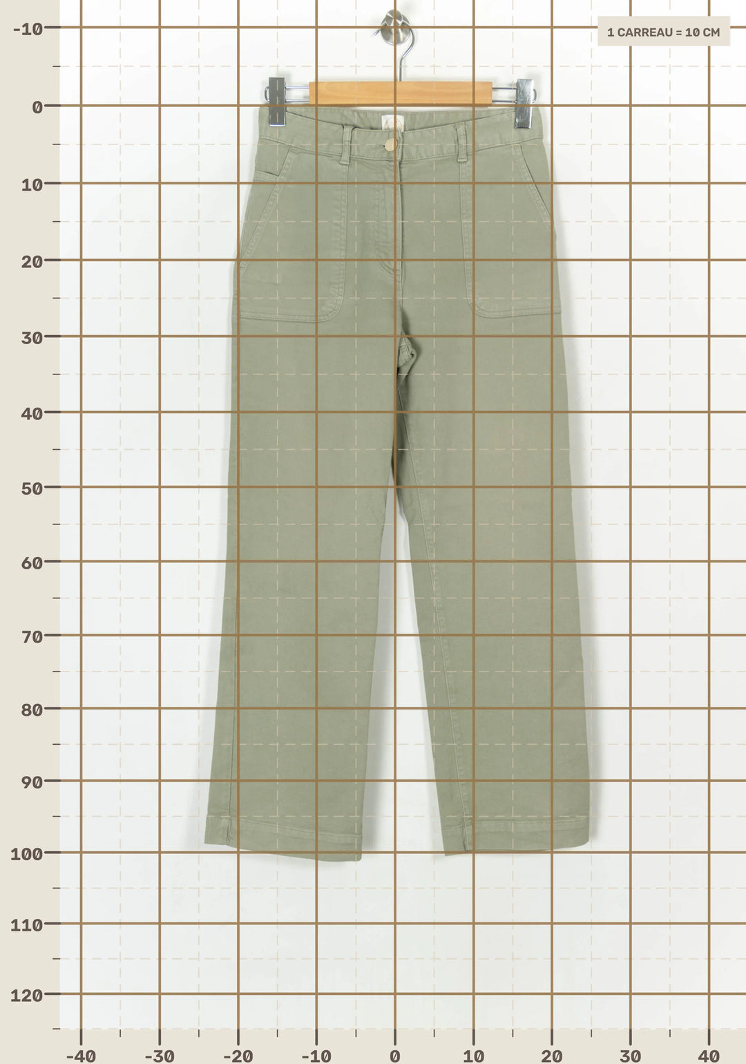 Jean Vert pâle - Taille M/38 de la marque Des petits hauts | PARAD37319 - Vendu par Paradigme - Image 4