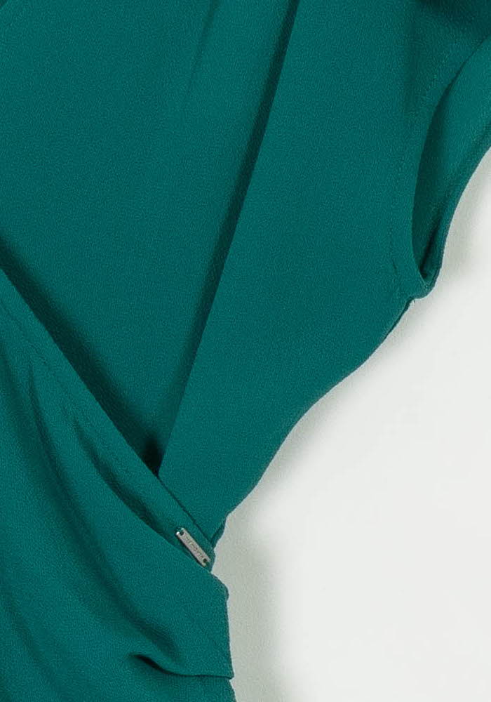 Robe Portefeuille Verte - Taille XS/34 de la marque IKKS | PARAD37327 - Vendu par Paradigme - Image 3
