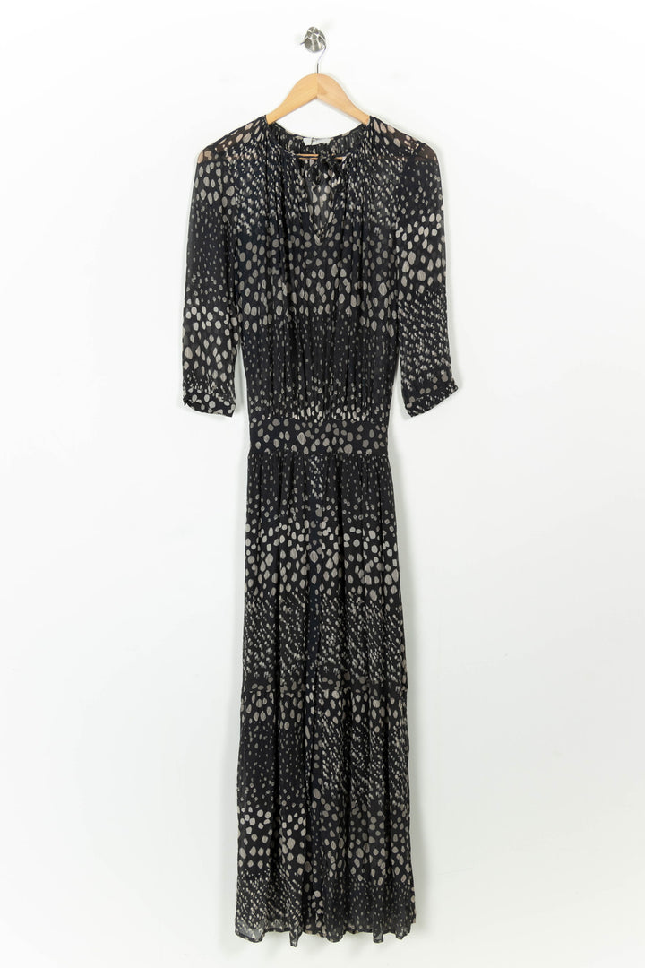 Robe Longue Noire et Blanche - Taille XS/34 de la marque ba&sh | PARAD37331 - Vendu par Paradigme - Image 2