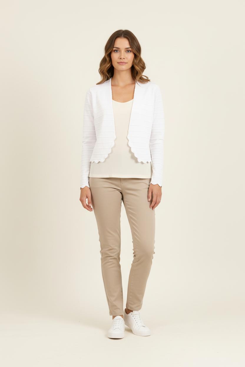 Cardigan Blanc - Taille S/36 de la marque Derhy | PARAD37345 - Vendu par Paradigme - Image 1