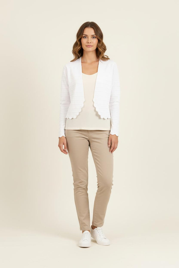Cardigan Blanc - Taille S/36 de la marque Derhy | PARAD37345 - Vendu par Paradigme - Image 1