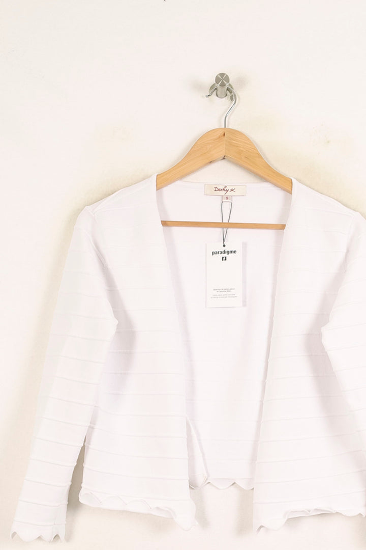 Cardigan Blanc - Taille S/36 de la marque Derhy | PARAD37345 - Vendu par Paradigme - Image 2