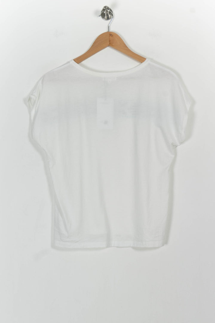 T-shirt Blanc et Bleu - Taille S/36 de la marque Caroll | PARAD37348 - Vendu par Paradigme - Image 4