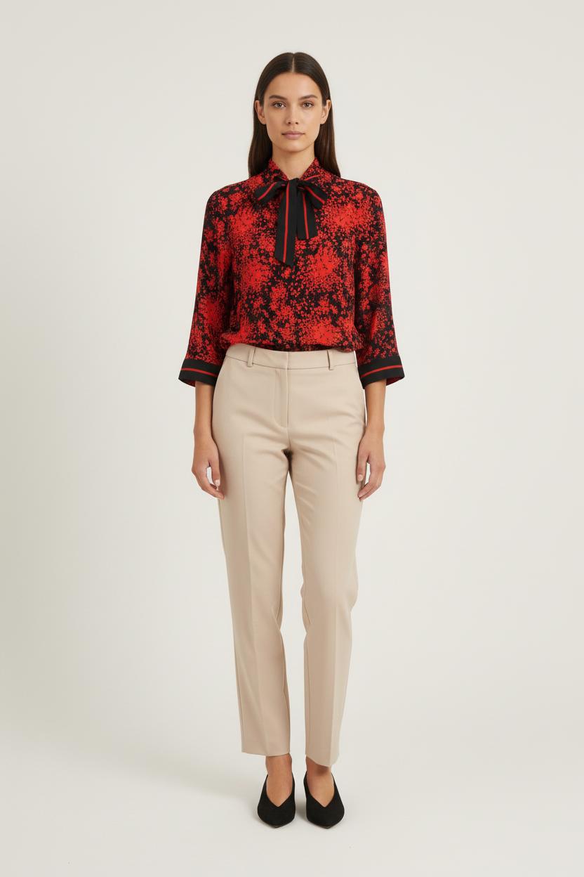 Blouse Rouge et Noire - Taille M/38 de la marque Claudie Pierlot | PARAD37353 - Vendu par Paradigme - Image 1