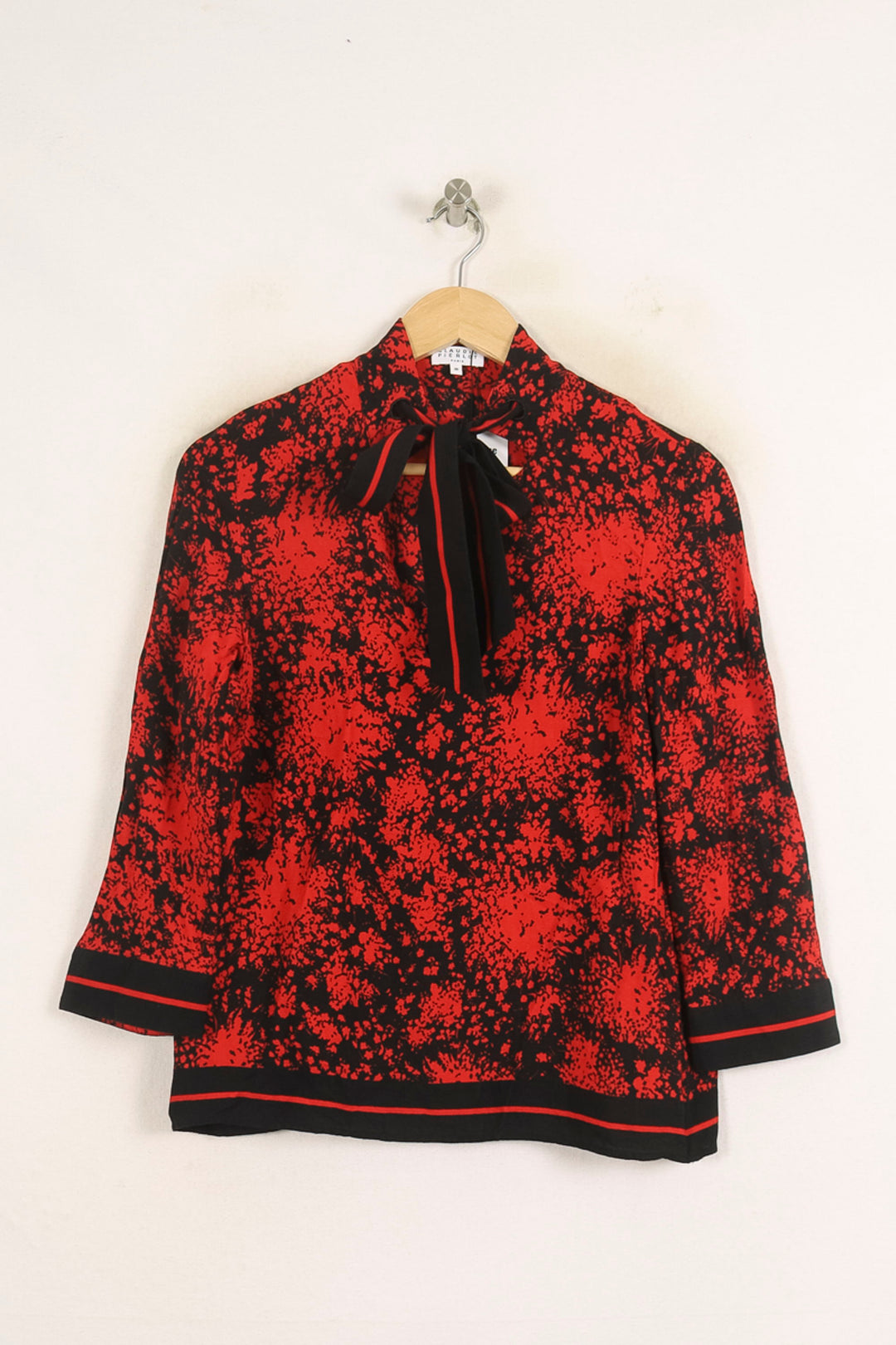 Blouse Rouge et Noire - Taille M/38 de la marque Claudie Pierlot | PARAD37353 - Vendu par Paradigme - Image 2
