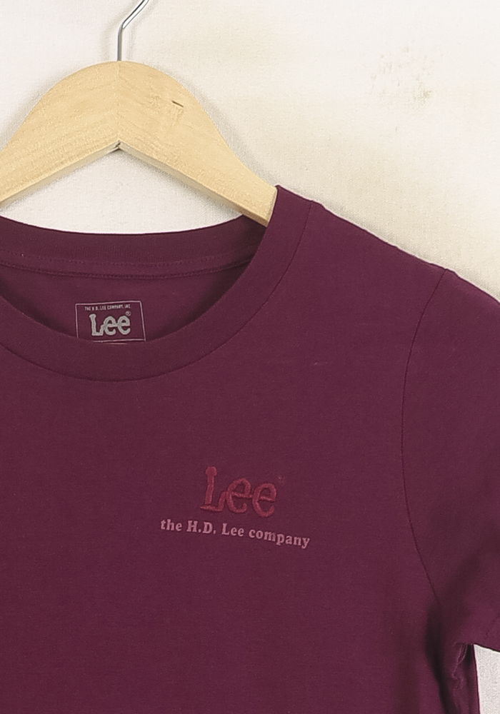 Tee-shirt Violet - Taille XS/34 de la marque Lee | PARAD37356 - Vendu par Paradigme - Image 3