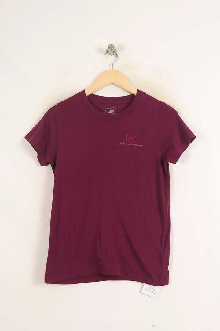 Tee-shirt Violet - Taille XS/34 de la marque Lee | PARAD37356 - Vendu par Paradigme - Image 2