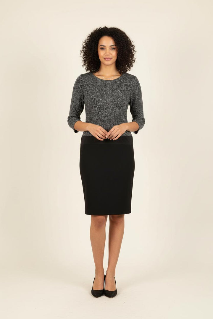 Robe Courte Noire et Grise - Taille XS/34 de la marque ba&sh | PARAD37363 - Vendu par Paradigme - Image 1