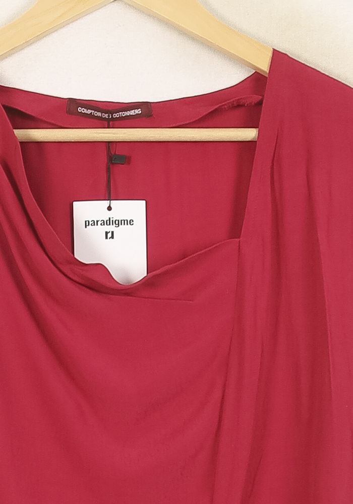 Robe Courte Rouge - Taille M/38 de la marque Comptoir des Cotonniers | PARAD37364 - Vendu par Paradigme - Image 3
