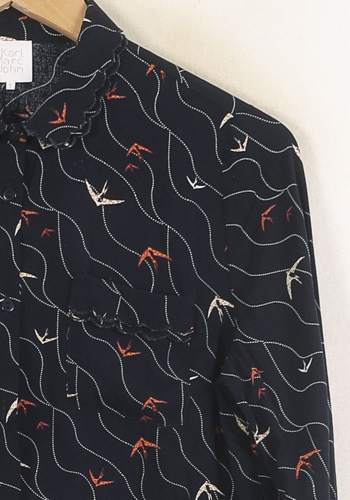 Chemise Bleu marine - Taille S/36 de la marque Karl Marc John | PARAD37379 - Vendu par Paradigme - Image 3
