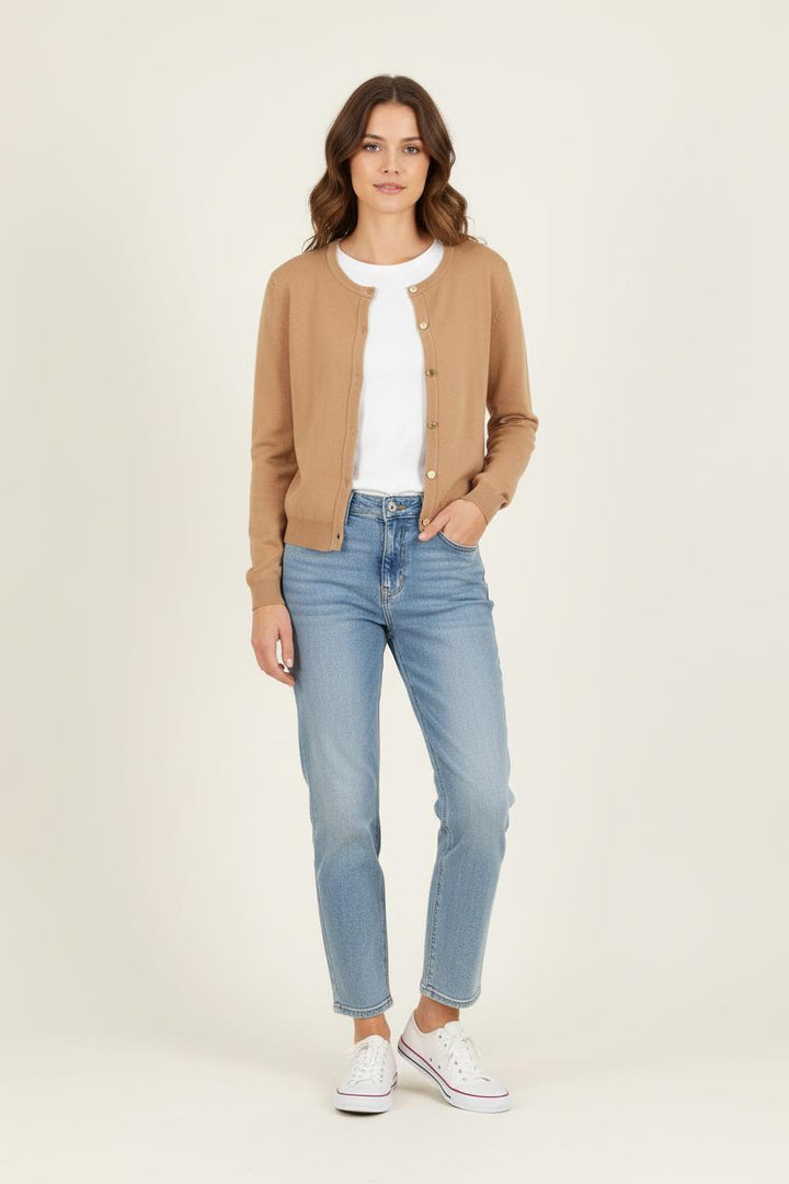 Cardigan Beige - Taille XS/34 de la marque Caroll | PARAD37382 - Vendu par Paradigme - Image 1