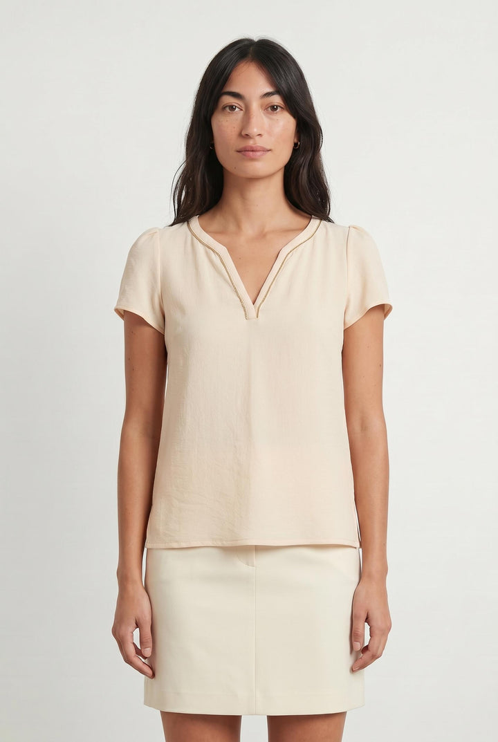 Blouse Beige - Taille S/36 de la marque Pablo | PARAD37392 - Vendu par Paradigme - Image 1
