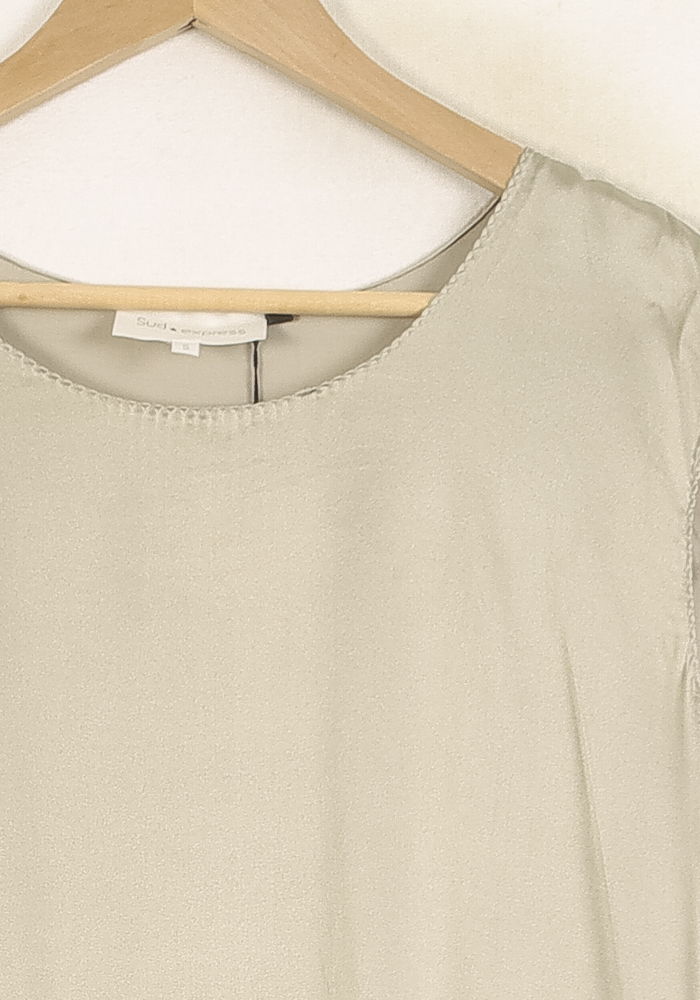 Top Sans Manches Beige - Taille S/36 de la marque Sud express | PARAD37399 - Vendu par Paradigme - Image 3