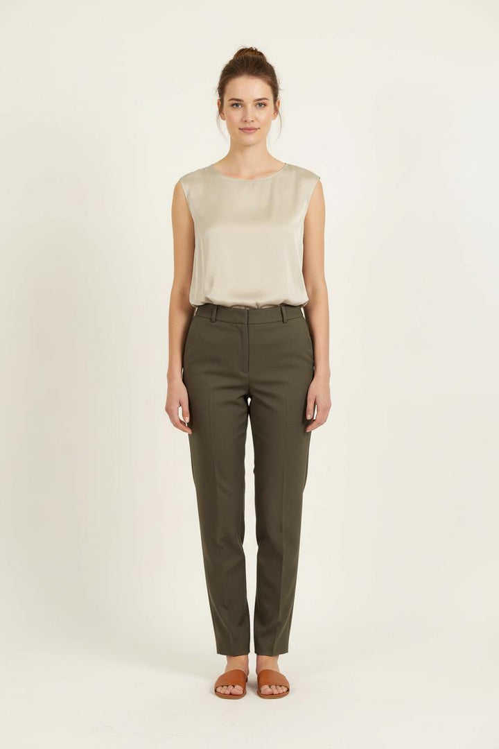 Top Sans Manches Beige - Taille S/36 de la marque Sud express | PARAD37399 - Vendu par Paradigme - Image 1