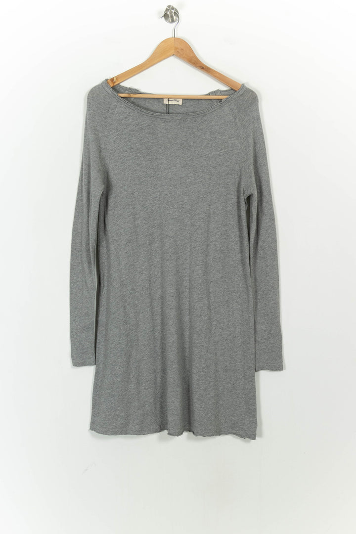 Robe Pull Grise - Taille S/36 de la marque American Vintage | PARAD37412 - Vendu par Paradigme - Image 2