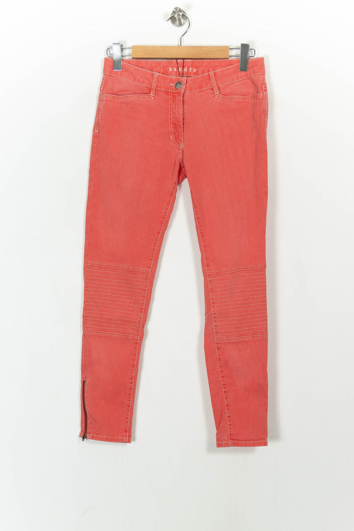Jean Rouge - Taille M/38 de la marque Sandro | PARAD37416 - Vendu par Paradigme - Image 2