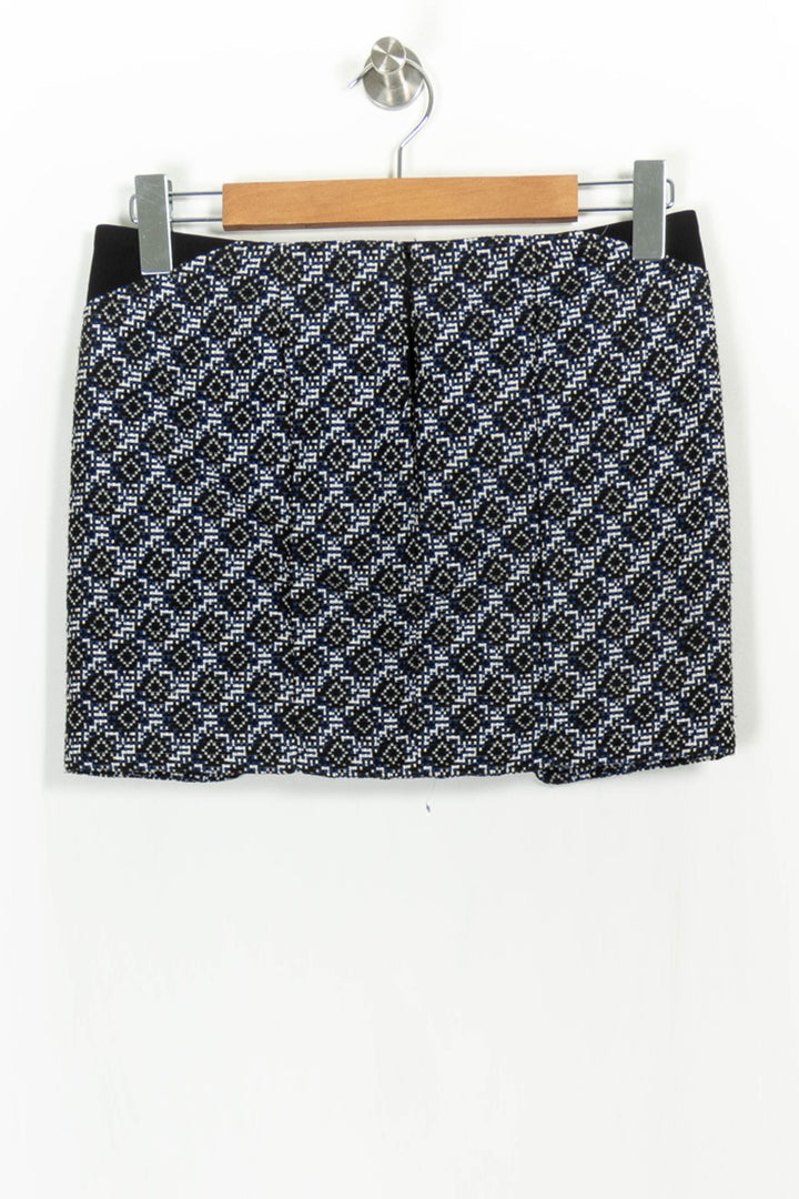 Jupe Droite Noire et Blanche - Taille XS/34 de la marque Maje | PARAD37417 - Vendu par Paradigme - Image 4