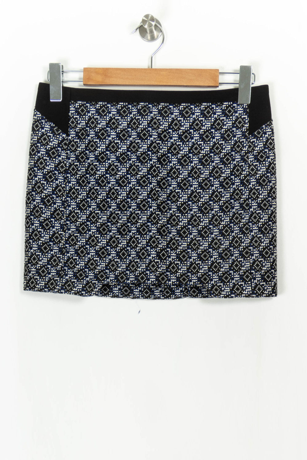 Jupe Droite Noire et Blanche - Taille XS/34 de la marque Maje | PARAD37417 - Vendu par Paradigme - Image 2