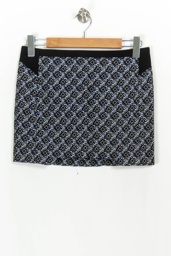 Jupe Droite Noire et Blanche - Taille XS/34 de la marque Maje | PARAD37417 - Vendu par Paradigme - Image 2