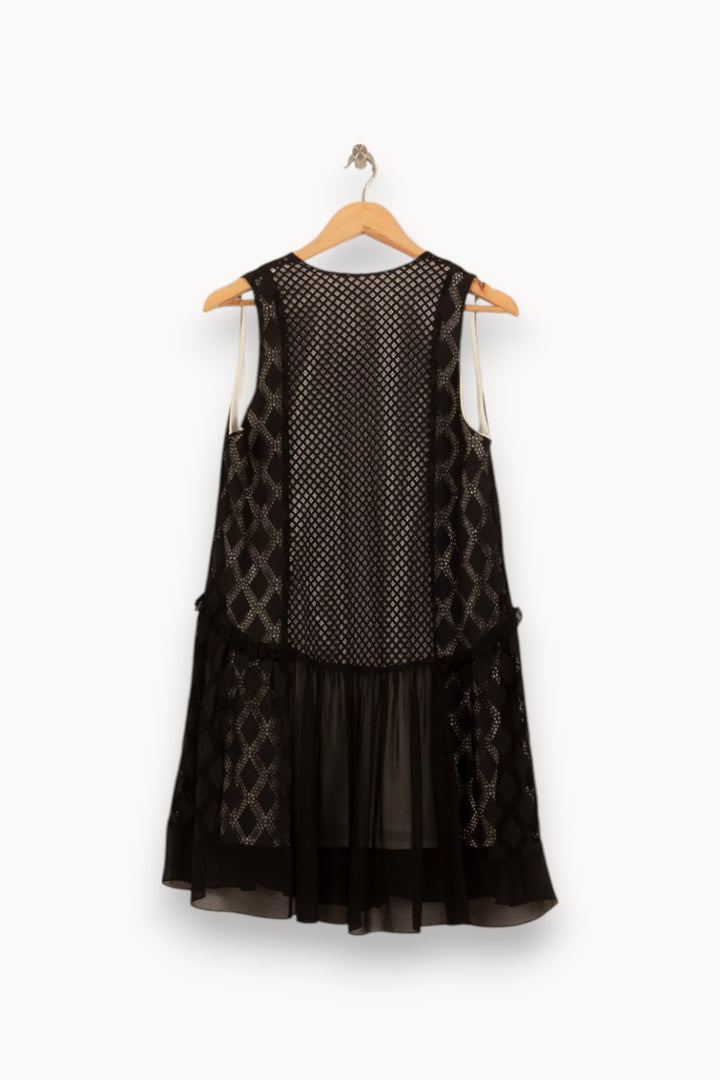 Robe Midi Noire - Taille M/38 de la marque Sandro | PARAD37436 - Vendu par Paradigme - Image 4