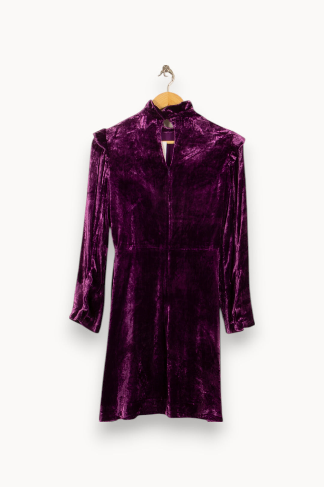 Robe Courte Violette - Taille S/36 de la marque Sandro | PARAD37443 - Vendu par Paradigme - Image 7